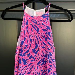 Lilly Pulitzer Silk Halter Top Medium EUC